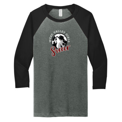 WVGS Number Sleeve - Unisex 3/4 Sleeve Baseball Tee Thumbnail